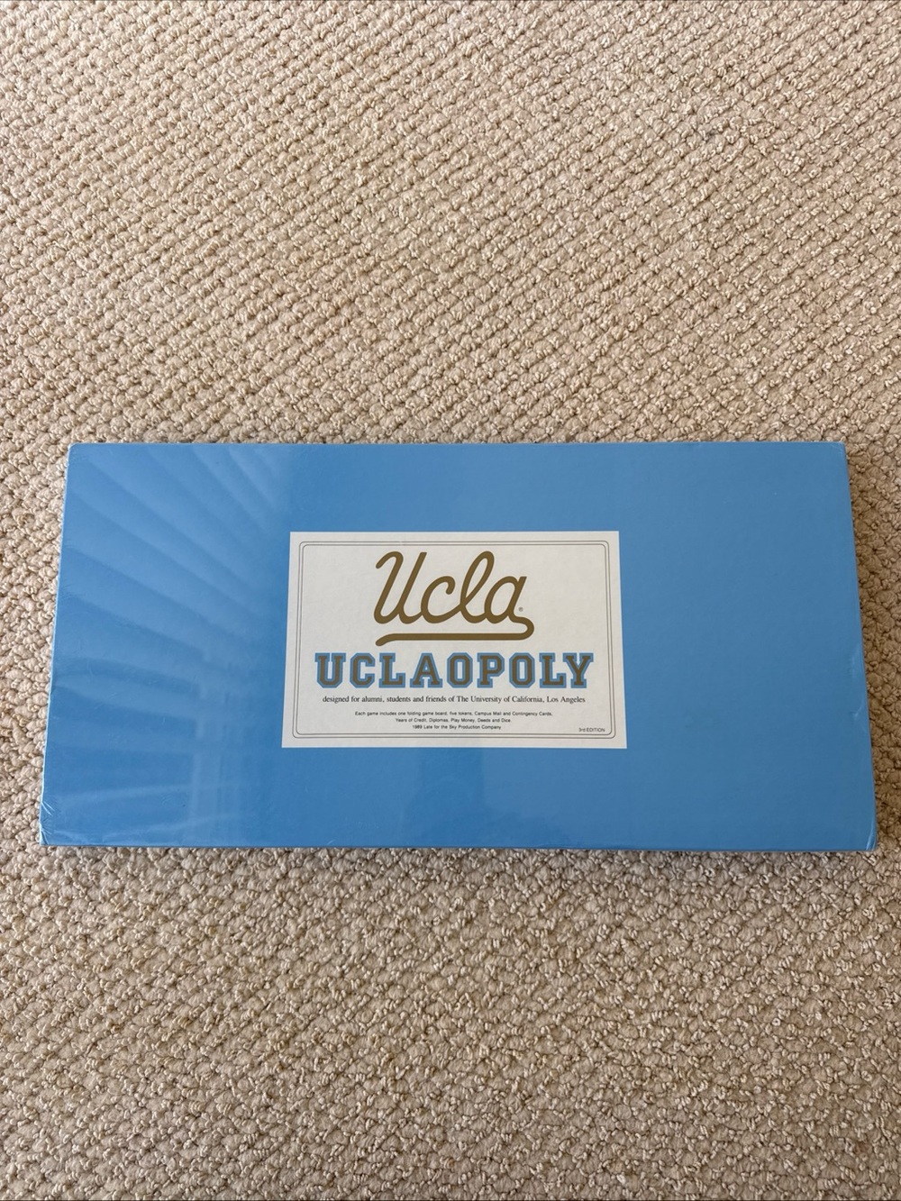 UCLA UCLAOPOLY Board Game 3th Edition Late for the Sky Production New Sealed